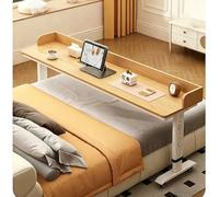 Table de lit avec roulettes, table de lit roulante extensible avec déflecteurs,Mobile, Chariot pour Ordinateur Portable, Peut être surélevé de 63 à 98 cm,de Soins(B,100x50x63cm/39.4x19.7x24.8")