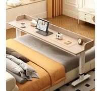 Table de lit avec roulettes, table de lit roulante extensible avec déflecteurs,Mobile, Chariot pour Ordinateur Portable, Peut être surélevé de 63 à 98 cm,de Soins(C,180x50x63cm/70.8x19.7x24.8")