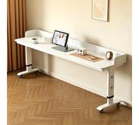 Table de lit avec roulettes, table de lit roulante extensible avec déflecteurs,Mobile, Chariot pour Ordinateur Portable, Peut être surélevé de 63 à 98 cm,de Soins(A,180x50x63cm/70.8x19.7x24.8")