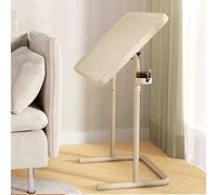 Table de lit avec roulettes - Table pliante inclinable pour ordinateur portable, table de chevet, design peu encombrant pour hôpital et usage médical à domicile, amovible et facile à régler