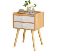 Table de lit en Bois avec tiroir Armoire de Rangement de Chevet pour casier de Chambre Petite Armoire de Chevet