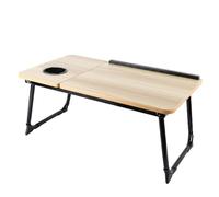 Table de lit, Lapdesk Pliable, pour Le canapé, la Lecture et l'écriture, pour Les Ordinateurs Portables jusqu'à 17" Support Lecture pour Le canapé,56 * 33 * 24cm (Couleur d'origine)