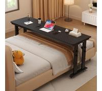 Table de lit mobile à hauteur réglable avec roulettes pour ordinateur portable de chevet