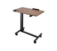 VEVOR Table de lit mobile réglable – plateau rabattable, roulettes, porte-gobelet