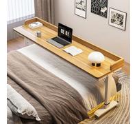 Table de lit mobile réglable avec roulettes et déflecteurs, bureau roulant robuste pour ordinateur portable, salle à manger, multi-usage dans la chambre ou le salon