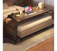 Table de lit mobile réglable en hauteur, plateau pliable pour ordinateur portable avec roulettes, chariot médical pour hôpital et usage domestique