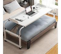 Table de lit pivotante à roulettes pour hôpital ou de chevet - Hauteur réglable - Pour un usage domestique - Pour ordinateur portable
