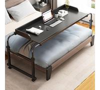 Table de lit pivotante avec roulettes - Table d'hôpital réglable en hauteur pour un usage domestique, ordinateur portable, table inclinable, idéale pour les familles d'hôpitaux et les soignants