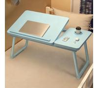 Table De Lit, Plateau De Petit-DéJeuner Pliable avec Bandes AntidéRapantes Et Porte-Gobelets pour Canapé Ou FenêTre en Baie