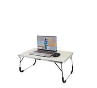 Table de lit pliable pour ordinateur portable, bureau d'écriture portable pour canapé, petit déjeuner, lecture, ordinateur portable, plateau de sol réglable, parfait pour la chambre à coucher et le