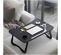 Table De Lit Pliable, Support Ordinateur Portable Lit Avec 4 Ports Usb/Tiroir/Fente Pour Tasse/Tablette Support, Convient Pour Lit, Canapé, Sol (60X40Cm, Noir)