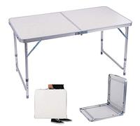 Table de lit portable pour ordinateur portable - Support pliable réglable pour petit déjeuner, utilisation d'ordinateur, intérieur/extérieur, camping, pique-nique - Design compact polyvalent