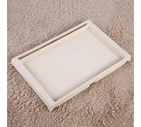 Table de lit portable pour petit déjeuner - Joli support pour ordinateur portable et plateau de service pliable et polyvalent pour le bureau et la maison, couleur bleue, idéale pour les repas et le
