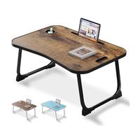 Table de lit pour Ordinateur, Table pour Lire, écrire, Plateau-Repas au lit, sur Le canapé Ainsi qu'à la Maison et au Bureau (Yellow)
