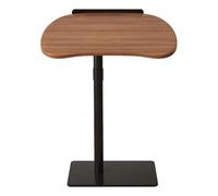 Table de lit réglable avec arrêt anti-chute, table de chevet en forme de C pour personnes âgées et personnes en fauteuil roulant, table de mobilité réglable en hauteur et en angle