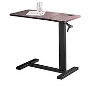 Table de lit réglable avec porte-gobelet et roulettes pivotantes - Bureau mobile pour ordinateur portable de luxe pour la maison et l'hôpital