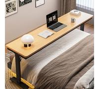 Table de lit réglable avec roulettes - Bureau portable pour ordinateur portable pour un confort amélioré à la maison et à l'hôpital
