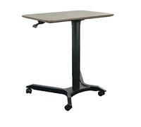 Table de lit réglable avec roulettes cachées, chariot pour ordinateur portable, table de chevet et plateau parfait pour travailler ou étudier de 69,6 cm à 109,5 cm de hauteur