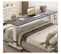 Table de lit réglable avec roulettes pivotantes - Design écologique pour la maison et l'hôpital - Hauteur réglable, polyvalente et portable - 120 x 40 cm