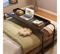 Table de lit réglable avec roulettes, station de travail mobile pour la maison et l'hôpital