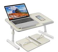 Table de lit réglable en hauteur et en angle pour ordinateur portable, plateau de petit-déjeuner pliable pour canapé, lit, terrasse, balcon, jardin, plage