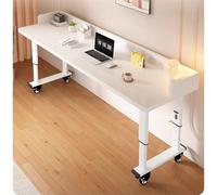 Table De Lit Roulante Réglable,Table D'ordinateur Portable Pour Lit Mobile Bureau Portable Pour Lit Ou Fauteuil Inclinable,Bureau en Bois avec Déflecteur,pour Salon(B,140x40x68cm/55.1x15.7x26.8")