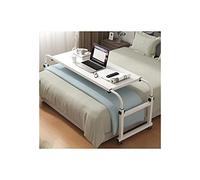 Table de lit, table de petit déjeuner, table de lit se glisse sur un lit pour fournir une surface pratique pour écrire, manger et surface de bureau avec roulettes