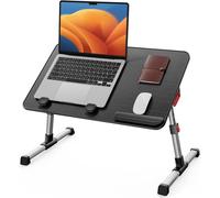 Table De Lit, Table Lit, Hauteur Réglable, Avec 4 Angles Réglables, Lapdesk Pliable, Pour Le Canapé, L'Étude, La Lecture Et L'Écriture, Pour Les Ordinateurs Portables Jusqu'À 17
