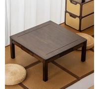 Table De Lit, Table Pliante Camping avec Tiroirs, Portable Lecture Loisirs pour Le Salon, La Maison Ou Le Balcon(Brown,80 * 80 * 37cm)