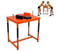 Table de lutte pour bras - Équipement de fitness - Table de compétition avec rembourrage EVA - Plateforme de lutte pour bras stable et légère - Pour entraînement professionnel