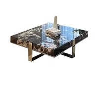Table de luxe en marbre moderne au design carré pour petits appartements et salles de séjour élégant lavabo de salle de bain (120 cm) décoration d'intérieur élégante