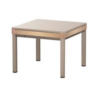 Table de Mahjong automatique Table à manger équipée d'un cendrier, d'un porte-gobelet, d'un panneau et de ports de chargement USB Livré avec 2 jeux de tuiles et un chiffon anti-poussière(Champagne)