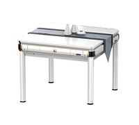 Table de Mahjong automatique Table à manger équipée d'un cendrier, d'un porte-gobelet, d'un panneau et de ports de chargement USB Livré avec 2 jeux de tuiles et un chiffon anti-poussière(White)