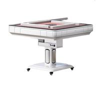 Table de Mahjong pliable, design durable avec placement incliné des cartes, chauffage tridimensionnel, idéal pour un usage domestique