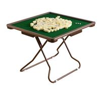 Table de mahjong pliante pour 4 joueurs avec porte-gobelets et tiroir, table de jeu portable pour domino, poker, blackjack