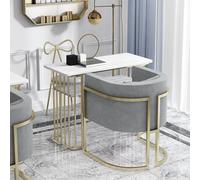 Table de manucure avec pieds en métal, mobilier de salon professionnel pour techniciens des ongles et usage domestique, design robuste pour une performance durable
