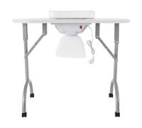 Table de manucure avec ventouse - Table à ongles pliable - Portable - Pour reconstruction des ongles - Salon professionnel - Fonctionnement confortable - Sac de transport étanche