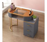 Table de manucure élégante et moderne avec tiroirs et armoire de rangement pour une utilisation professionnelle à la maison et au spa