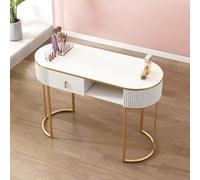 Table de manucure moderne en bois avec tiroirs et armoire de rangement à 3 niveaux - Équipement professionnel de salon de beauté à domicile pour techniciens des ongles