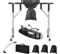Table de manucure portable de SucceBuy, table à ongles pliable avec collecteur de poussière électrique. Bureau mobile de prothésiste ongulaire et 4 roues, 3 sacs à poussière, lampe LED flexible, poste