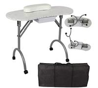Table de manucure Portable pliante, planche haute densité, bureau de Nail Art avec sac