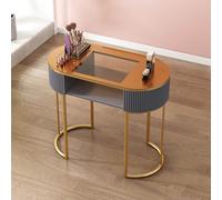 Table de Manucure Pour Technicienne D'ongles，table de Nail Art Professionnelle Équipement de Nail Art Avec Armoire Latérale Et Tiroirs，station de Travail en Bois Pour Salon de Beauté et Spa