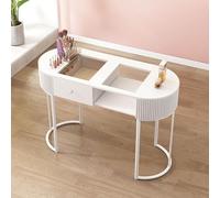 Table de manucure professionnelle avec tiroirs de rangement et armoire - Station de travail fonctionnelle en bois pour les artistes des ongles