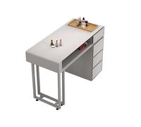 Table de manucure Station Bureau d’Ongles - Salon de Spa Professionnel en Bois avec casier à 3 Niveaux et tiroirs pour la beauté Nail Art