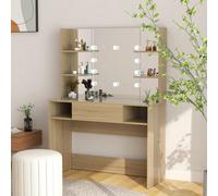 vidaXL Coiffeuse Table de maquillage 331545 avec éclairage LED Meuble de chambre à coucher