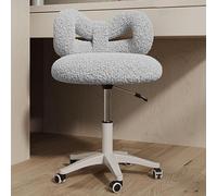 Table de maquillage élégante à hauteur réglable sur roulettes pour adolescentes, bureau à domicile avec dos (couleur : D)