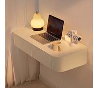 Table de maquillage flottante avec tiroirs, bureau suspendu, bureau d'angle, petite coiffeuse, table de nuit flottante pour chambre à coucher