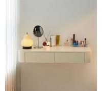 Table de maquillage flottante avec tiroirs, commode murale pour chambre à coucher, bureau d'angle peu encombrant, solution de rangement de chevet suspendue moderne