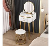 Table de maquillage lumineuse avec miroir pour chambre d'enfant - Coiffeuse compacte et élégante - 40 cm - Cadeau idéal pour fille - Design coloré