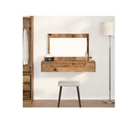 Table de maquillage murale Bois vintage 100x40x70 cm G